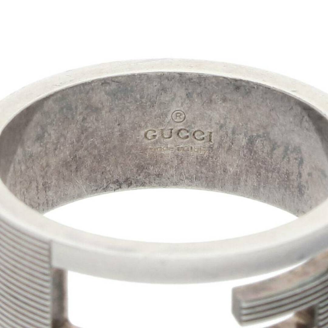 Gucci(グッチ)のグッチ  ブランテッド シルバーリング メンズ 21号 メンズのアクセサリー(リング(指輪))の商品写真