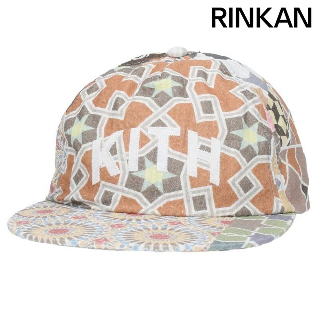 KITH(キス)のキス  5-Panel Pinch Crown Seersucker Cap ロゴ刺繍シアサッカーキャップ メンズ メンズの帽子(キャップ)の商品写真