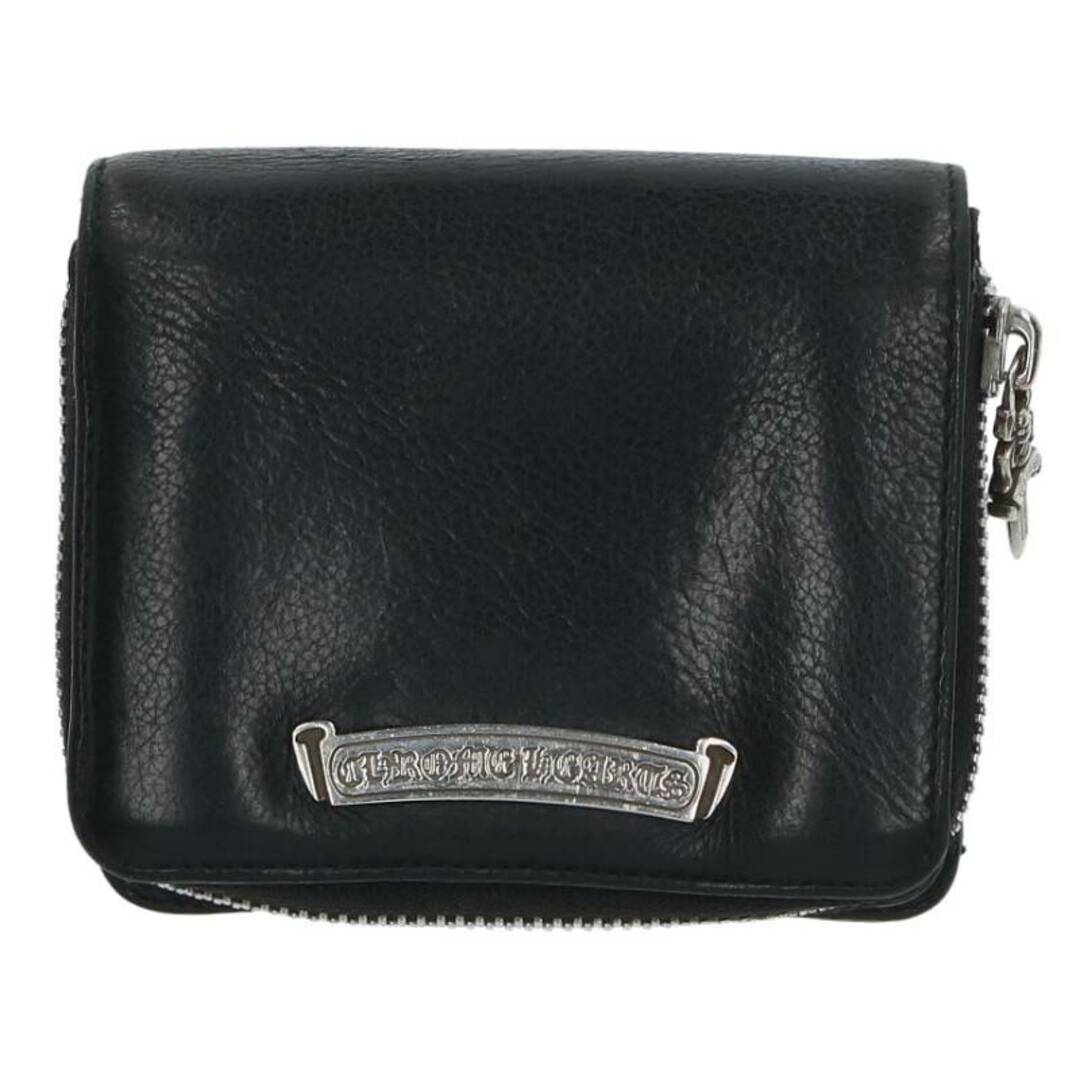 Chrome Hearts(クロムハーツ)のクロムハーツ  SQ ZIP BILL/スクエアジップビル ラウンドジップレザーウォレット財布 メンズ ハンドメイドのファッション小物(財布)の商品写真