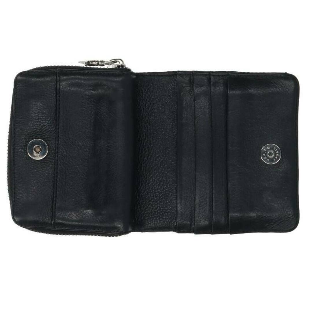 Chrome Hearts(クロムハーツ)のクロムハーツ  SQ ZIP BILL/スクエアジップビル ラウンドジップレザーウォレット財布 メンズ ハンドメイドのファッション小物(財布)の商品写真