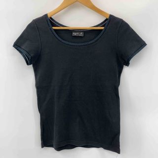 Agnes.b レディース アニエスべー ブラック シンプル 無地 Tシャツ/カットソー(半袖/袖無し)(Tシャツ(半袖/袖なし))