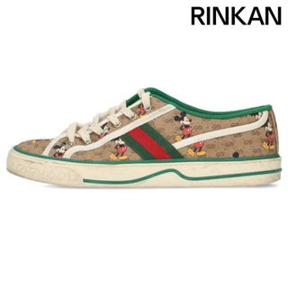 グッチ(Gucci)のグッチ  キャラクタープリントキャンバスローカットスニーカー メンズ 8.5(スニーカー)