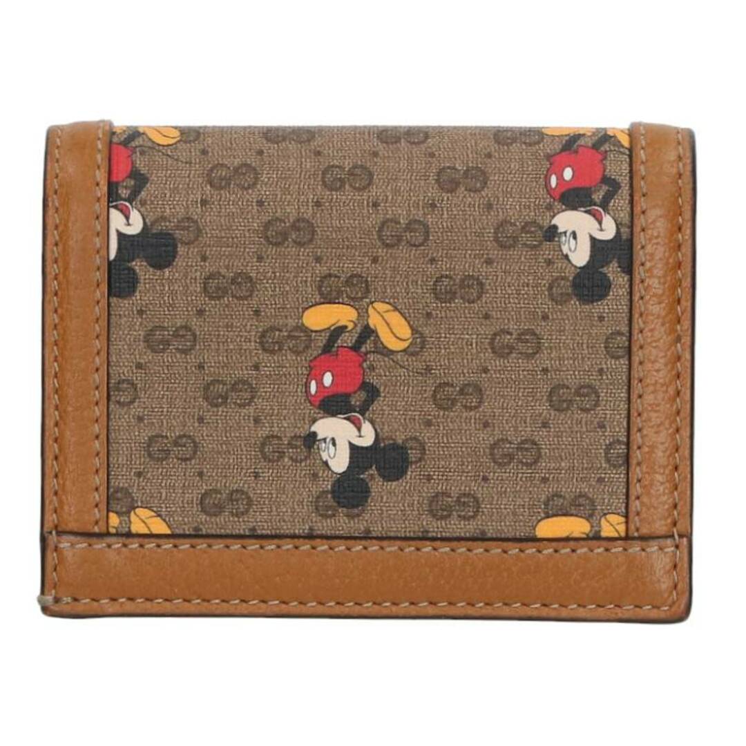 Gucci(グッチ)のグッチ ×ディズニー  602534・493075 GGスプリームミッキーマウスコンパクト財布 メンズ ハンドメイドのファッション小物(財布)の商品写真