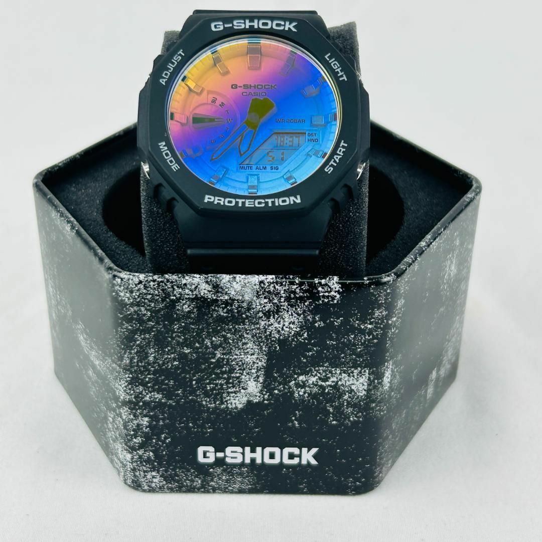 CASIO(カシオ)のG-SHOCK GA-2100SR-1ADR レインボーカラーモデル メンズの時計(腕時計(アナログ))の商品写真