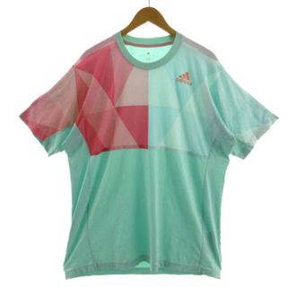 アディダス(adidas)のアディダス Tシャツ climalite ロゴ 半袖 配色 パステルカラー O(その他)