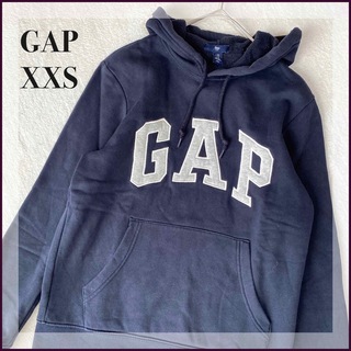 ギャップ(GAP)のGAP メンズ アーチロゴ パーカー XXS フーディ レディース 古着 刺繍(パーカー)