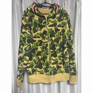 bathing ape リバーシブル　ナイロン　ジャケット　パーカー　迷彩  Lカラーブラック迷彩