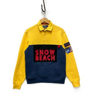 ラルフローレン(Ralph Lauren)のRALPH LAUREN ラルフローレン SNOW BEACH スノービーチ スウェット イエロー×ネイビー サイズS 正規品 / 33113(スウェット)