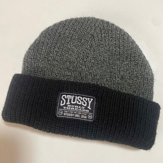 STUSSY - 美品 90's 00's OLD STUSSY ニット帽 ビーニー 変形 Y2Kの