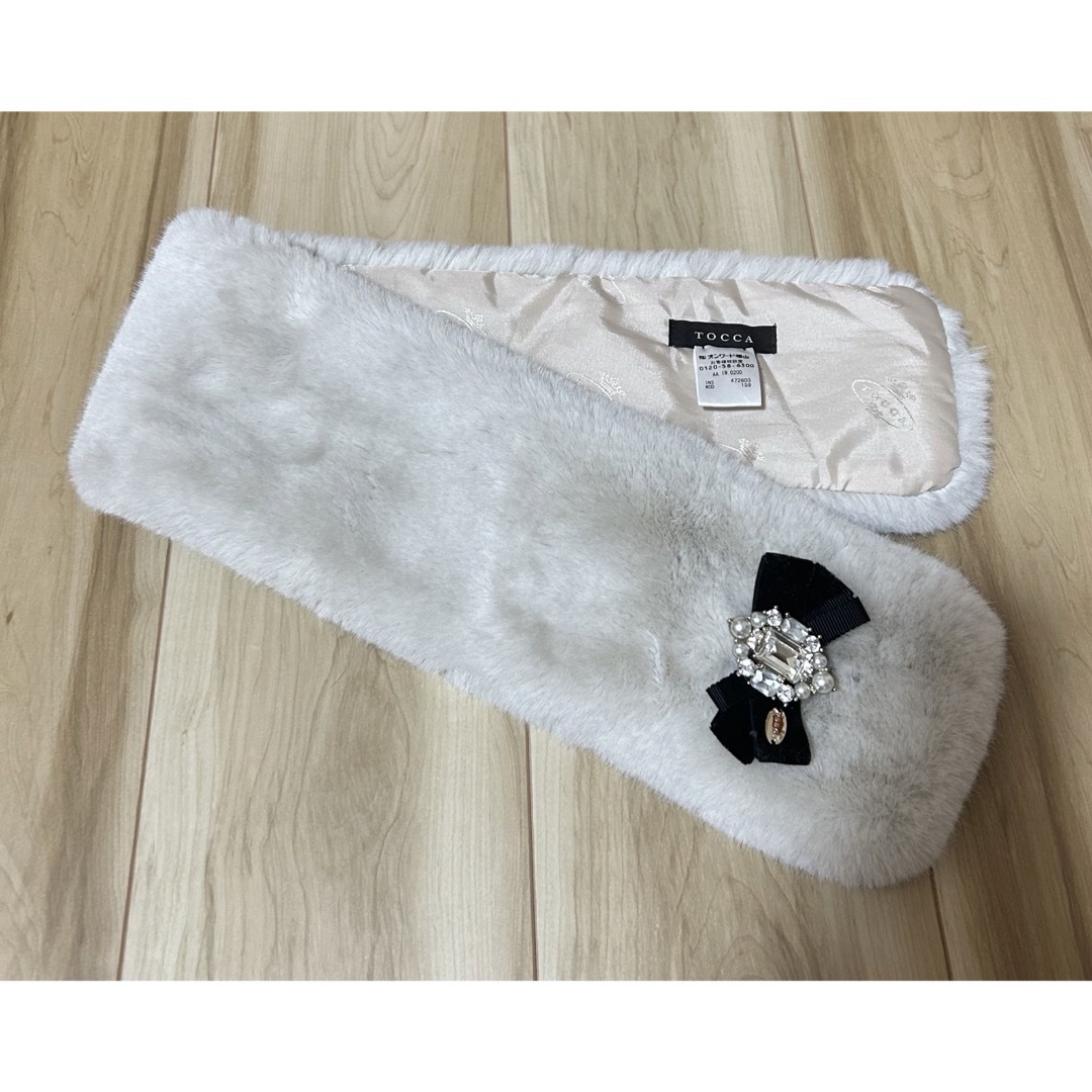 TOCCA(トッカ)のTOCCA BIJOUX FUR TIPPET マフラー　トッカ レディースのファッション小物(マフラー/ショール)の商品写真