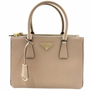 超美品　PRADA プラダ  ピンクベージュ　レザー　ハンドバッグ