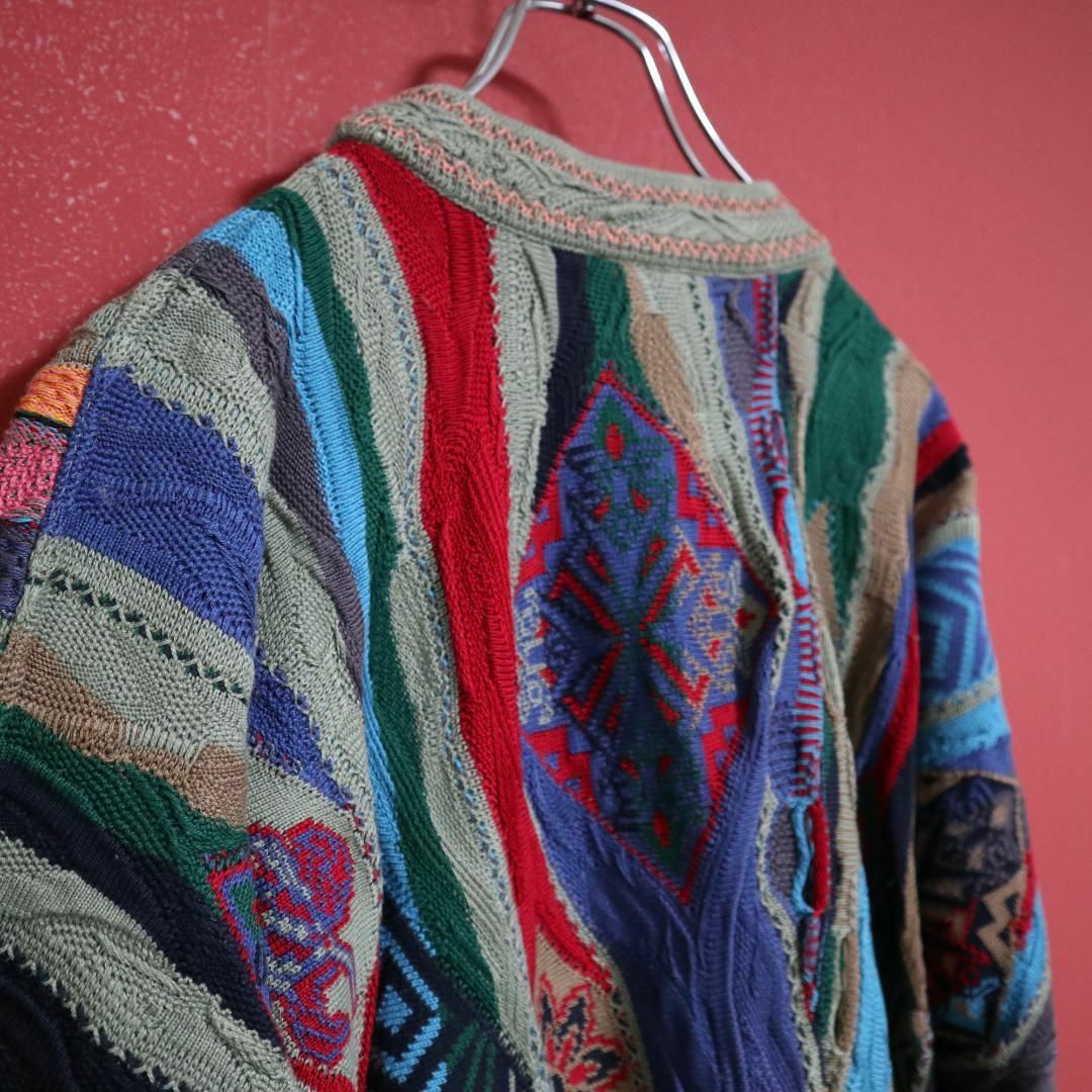 スペシャル】coogi クージー 原色系 立体構造 編込み 3Dニット スペシャル】coogi クージー 原色系 立体構造 編込み 3Dニット