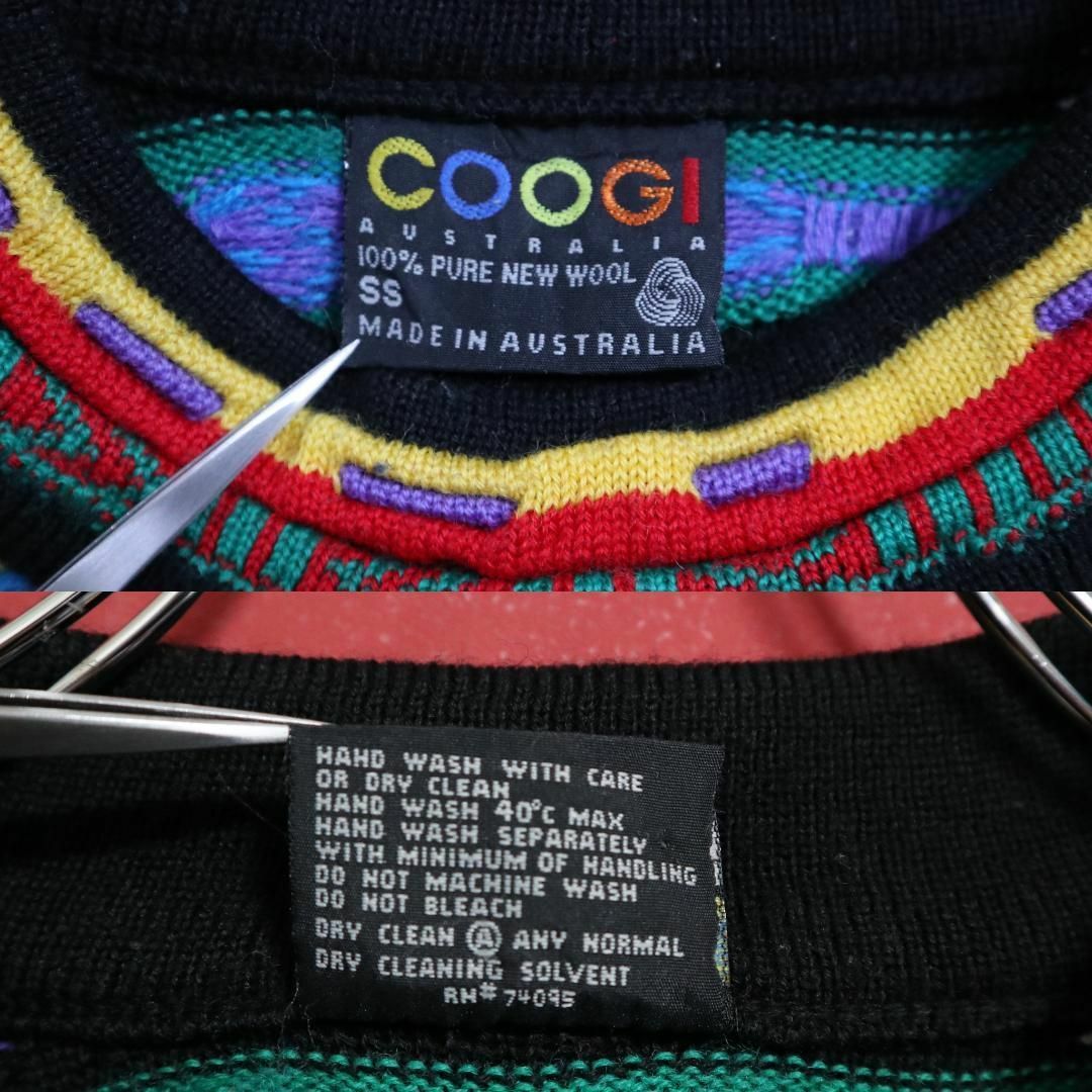 COOGI(クージー)の【スペシャル】coogi クージー 原色系 派手柄 立体構造 編込み 3Dニット メンズのトップス(ニット/セーター)の商品写真