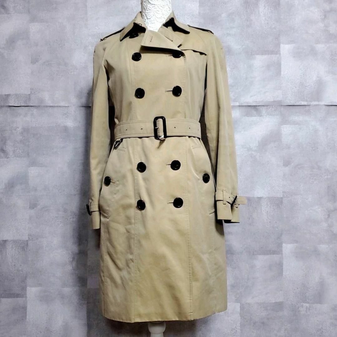 BURBERRY(バーバリー)の美品 M バーバリー トレンチ ベージュ カシミヤ 大判 ノバチェック ライナー レディースのジャケット/アウター(トレンチコート)の商品写真