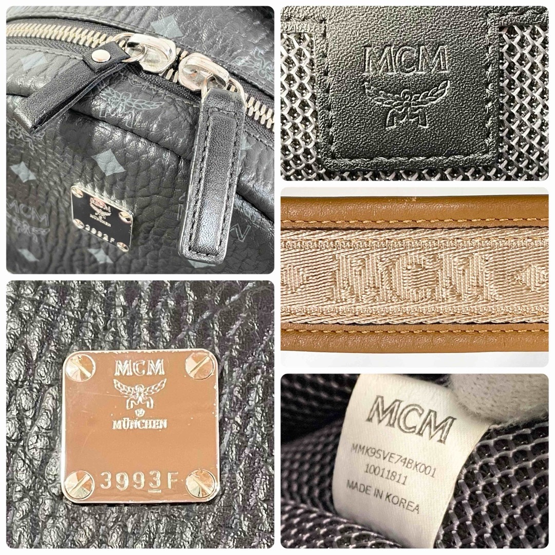 MCM - 美品 正規品 MCM エムシーエム リュック バックパック 黒 MCM - 美品 正規品 MCM エムシーエム リュック バックパック 黒