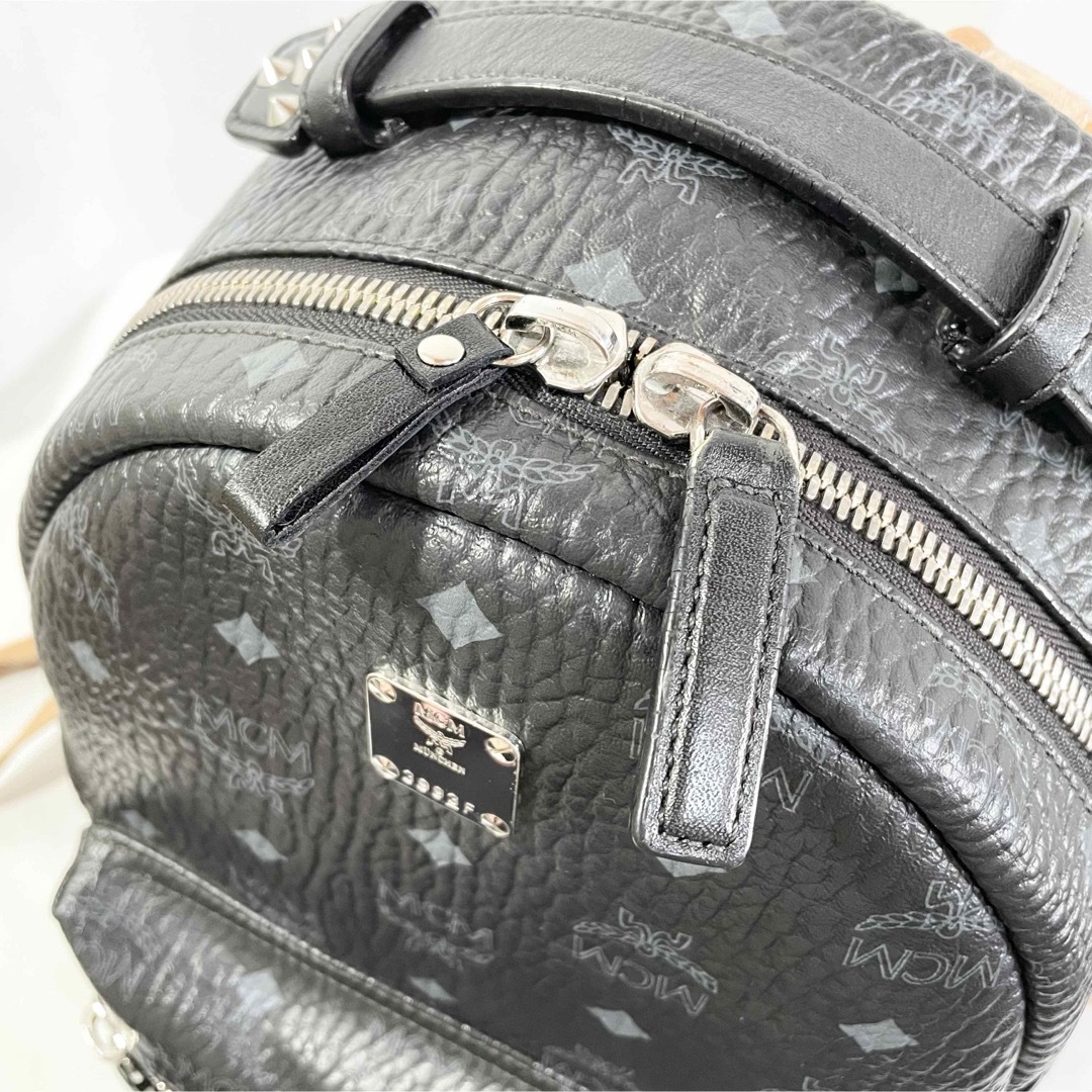 MCM - 美品 正規品 MCM エムシーエム リュック バックパック 黒 MCM - 美品 正規品 MCM エムシーエム リュック バックパック 黒