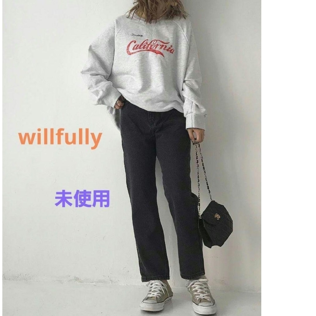 TODAYFUL(トゥデイフル)の未使用  willfully  デニム ヴィルフリー ジーンズ ブラック レディースのパンツ(デニム/ジーンズ)の商品写真