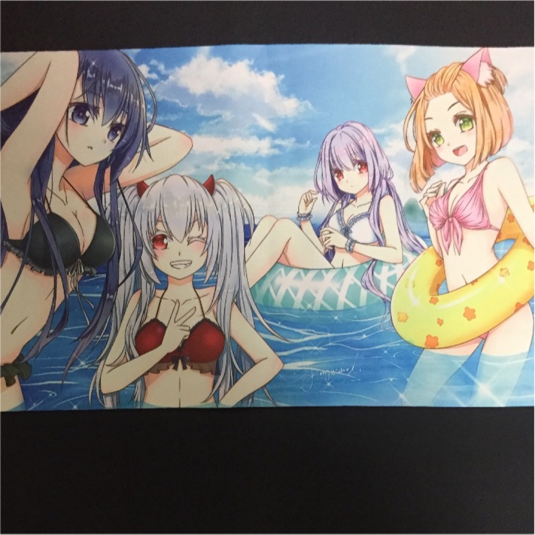 手札誘発 水着 ビキニ 灰流うらら 妖怪少女 プレイマット 遊戯王 エンタメ/ホビーのトレーディングカード(カードサプライ/アクセサリ)の商品写真