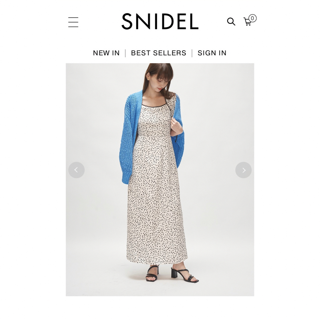 SNIDEL - SNIDEL リボンつき半袖ワンピースの通販 by S shop