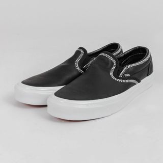 ホワイトマウンテニアリング(WHITE MOUNTAINEERING)のホワイトマウンテニアリング × VANS スリッポン レザー スニーカー WM(スニーカー)