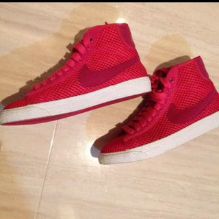 ナイキ(NIKE)のNIKE BLAZER MID MESH ピンク(スニーカー)