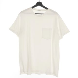 エンジニアードガーメンツ(Engineered Garments)のエンジニアードガーメンツ クロスオーバーネック ポケットTシャツ M ホワイト(Tシャツ/カットソー(半袖/袖なし))