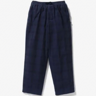 ディセンダント(DESCENDANT)の美品 22ss descendant ネイビー チェック PANTS パンツ L(スラックス)