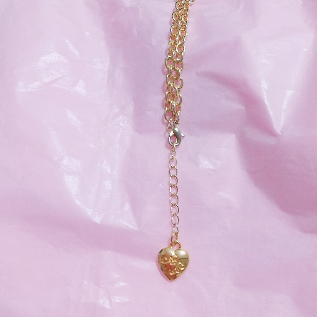 Angelic Pretty(アンジェリックプリティー)のDeco Heartネックレス レディースのアクセサリー(ネックレス)の商品写真