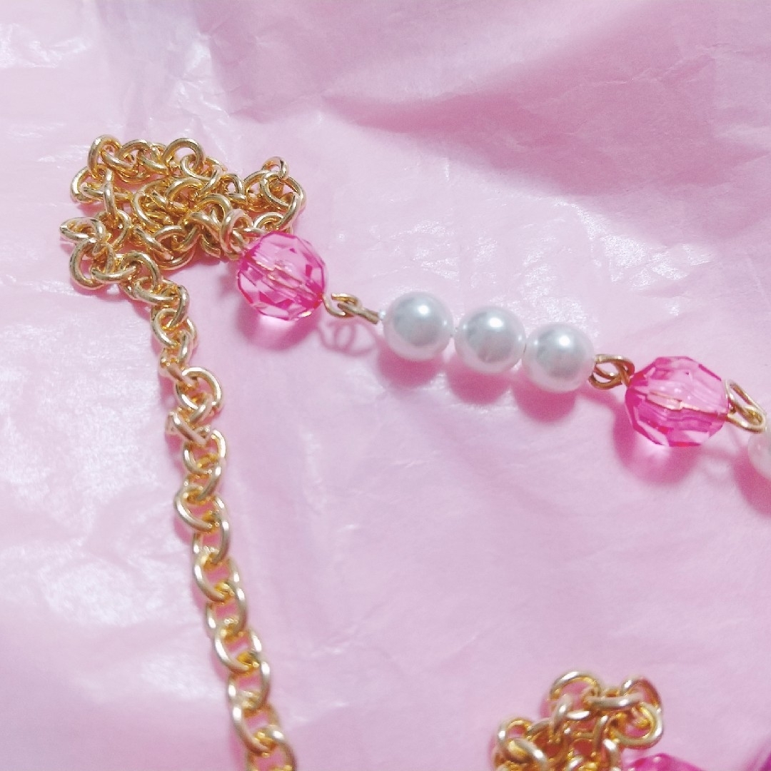 Angelic Pretty(アンジェリックプリティー)のDeco Heartネックレス レディースのアクセサリー(ネックレス)の商品写真