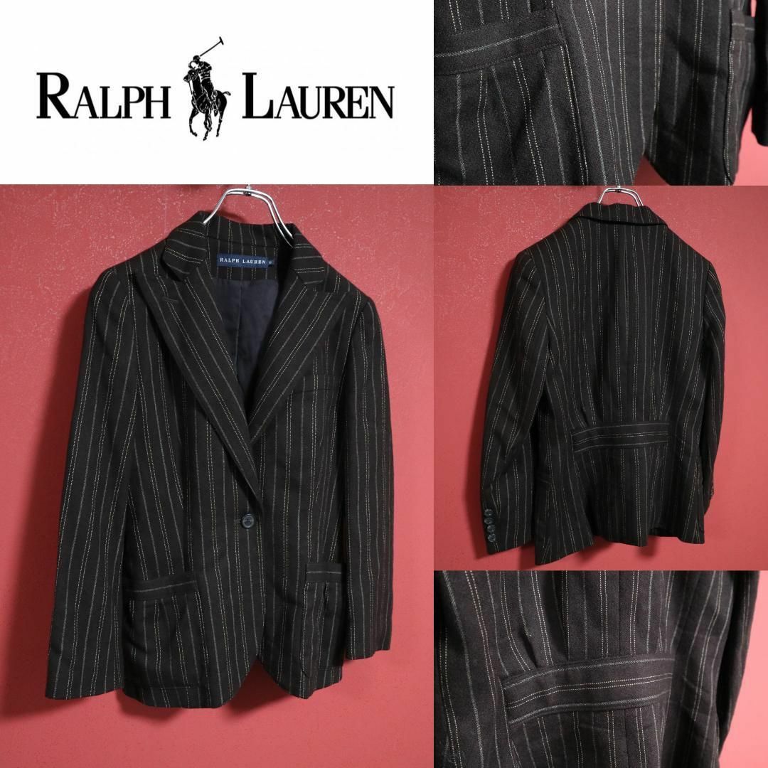 Ralph Lauren(ラルフローレン)の【最高級】RALPH LAUREN カシミヤ混 テーラードジャケット ブラウン レディースのジャケット/アウター(テーラードジャケット)の商品写真