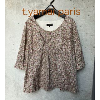 ティヤマイパリ(t.yamai paris)のティヤマイパリ　花柄ブラウス サイズ(シャツ/ブラウス(長袖/七分))