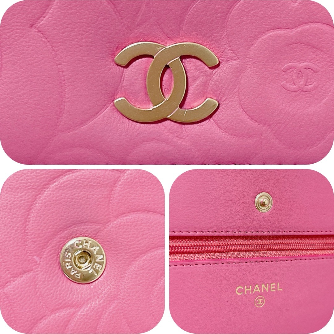 CHANEL(シャネル)の【♡様専用】お財布とバッグが一つになった人気のカメリアチェーンウォレット♡ レディースのファッション小物(財布)の商品写真