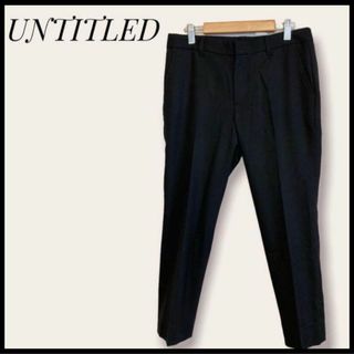 アンタイトル(UNTITLED)の美品　UNTITLED アンタイトル ネイビー スリムパンツ クロップドパンツ(その他)