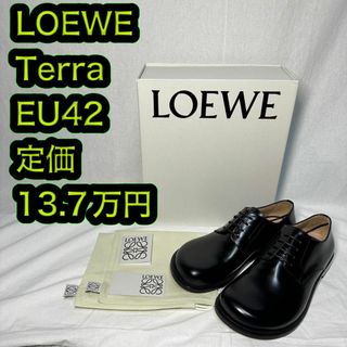 ロエベ(LOEWE)の新品 LOEWE Terra レースアップシューズ 42サイズ ブラック(ドレス/ビジネス)