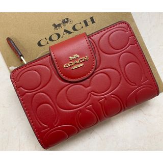 コーチ(COACH)の[新品未使用]✨COACH二つ折り財布✨ミニ財布(財布)