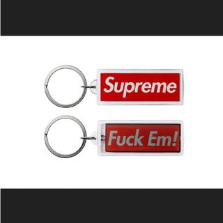 レア　Supreme Flashing Keychain Fuck Em !(キーホルダー)