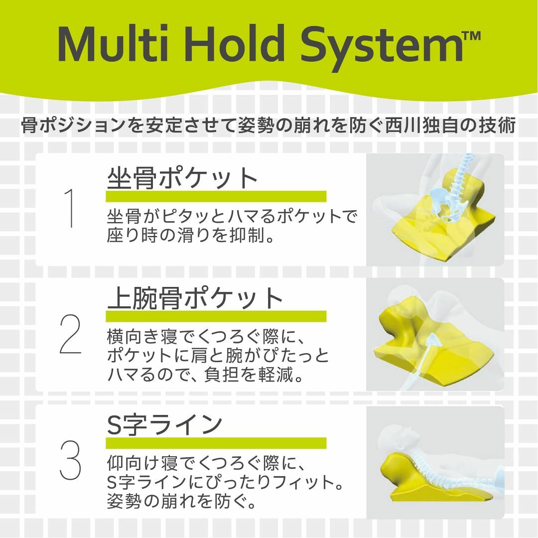 西川 (nishikawa) キープス ピロークッション くつろぎ用のクッション インテリア/住まい/日用品の寝具(枕)の商品写真