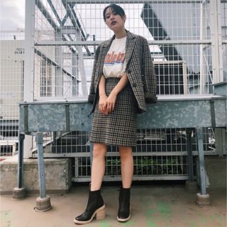 マウジー(moussy)の【MOUSSY】チェックジャケット(テーラードジャケット)