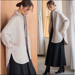 Droite lautreamont - 定35200円【ドロワット ロートレアモン】タフタキルティングジャケット