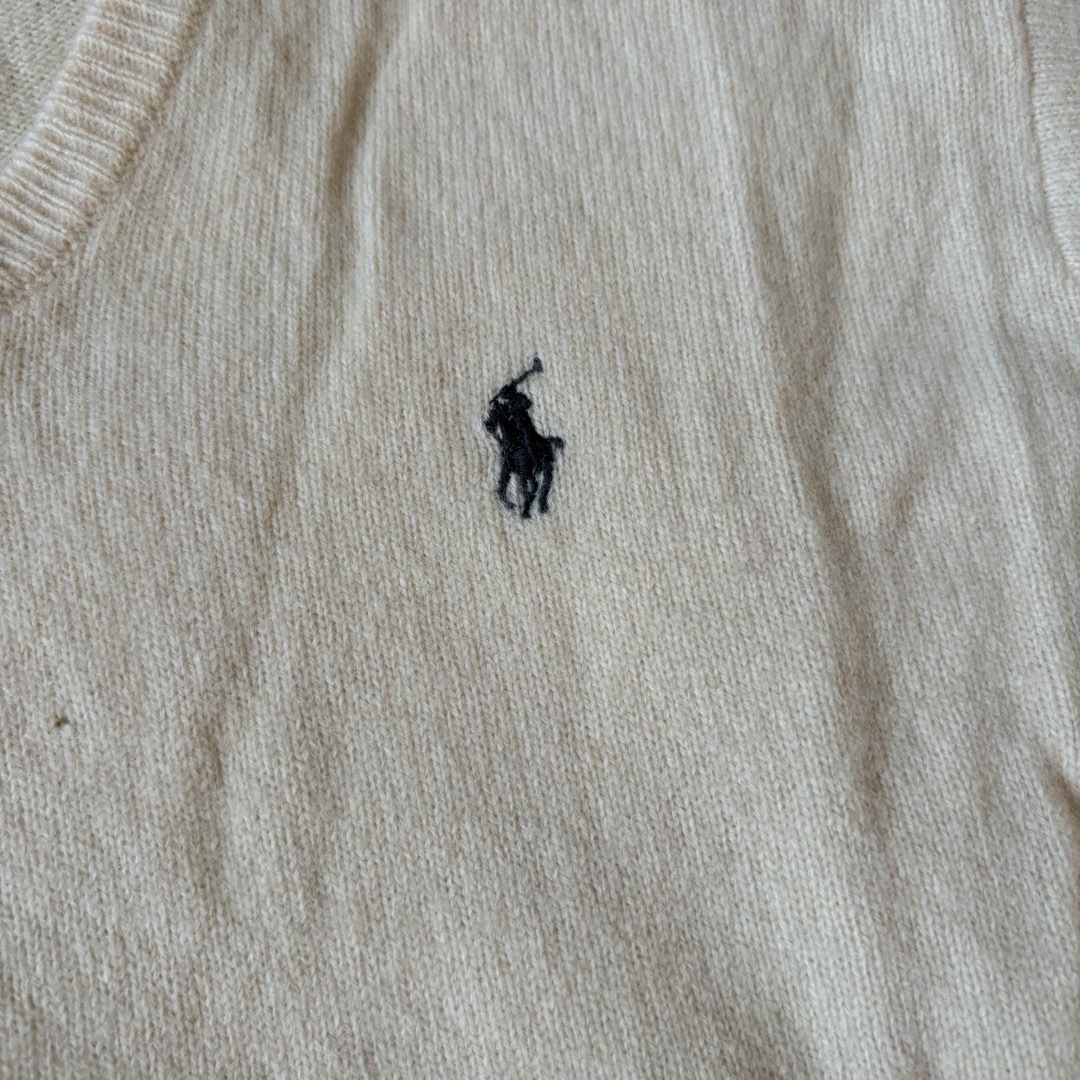 POLO RALPH LAUREN(ポロラルフローレン)のポロ　ラルフローレン　セーター　Mサイズ　白色 メンズのトップス(ニット/セーター)の商品写真