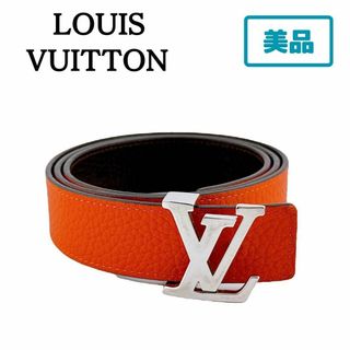 ルイヴィトン(LOUIS VUITTON)のLOUIS VUITTON　ルイヴィトン　ベルト　リバーシブル　赤　茶　ブランド(ベルト)