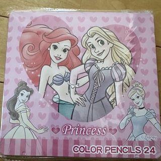 Disney - 新品未使用　ディズニープリンセス　24色色えんぴつ色鉛筆