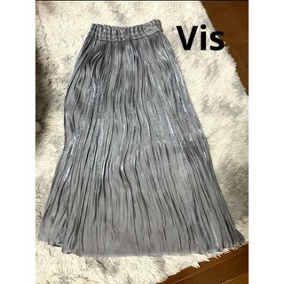 ヴィス(ViS)のシャイニーサテンプリーツスカート/ビス（ViS）(ロングスカート)