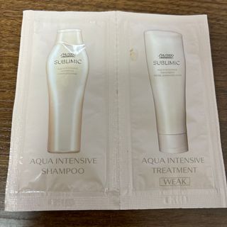 シセイドウ(SHISEIDO (資生堂))の資生堂　サブリミック　アクアインテンシブ　シャンプー&トリートメント　(シャンプー/コンディショナーセット)