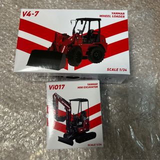 非売品 YANMAR 模型 2点 ヤンマー ホイールローダ油圧ミニショベル(模型/プラモデル)