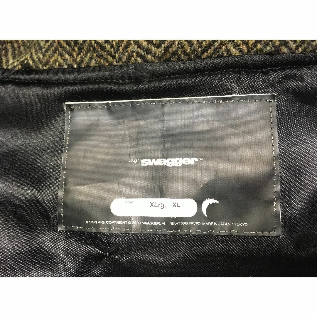 SWAGGER(スワッガー)のSWAGGER スワッガー × ハリスツイード ウール パーカー 激レア XL メンズのジャケット/アウター(ブルゾン)の商品写真