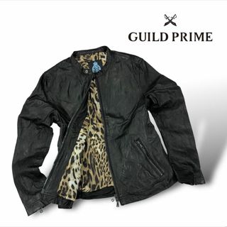 GUILD PRIME - 【送料無料】GUILD PRIME シングルライダースジャケット レザー S