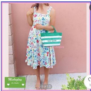 ケイトスペードニューヨーク(kate spade new york)のケイトスペイドニューヨーク　花柄　ワンピース(ロングワンピース/マキシワンピース)