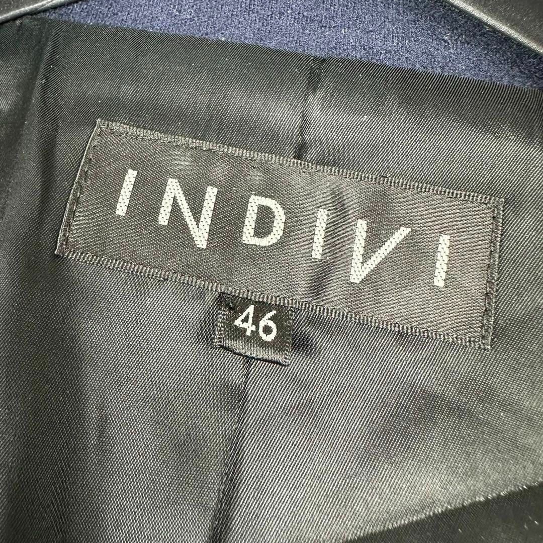 INDIVI(インディヴィ)の【大きいサイズ】INDIVI インディヴィ ウールジャケット 46 レディースのジャケット/アウター(テーラードジャケット)の商品写真