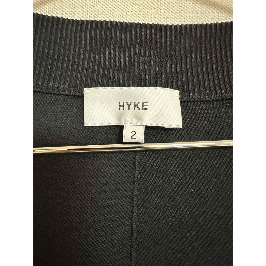 HYKE ニットボレロカーディガン ブラック サイズ2 トップス HYKE ニットボレロカーディガン ブラック サイズ2 トップス
